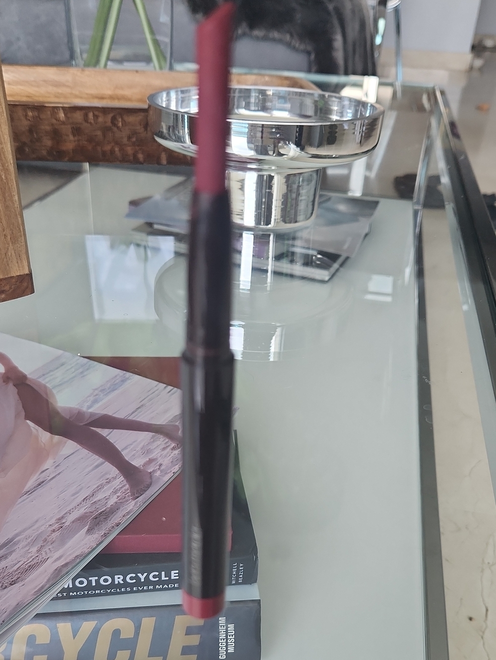 Laura Mercier Lip Crayon in Deep Rose Pink, Velour Extreme Matte, Used, 80% Full